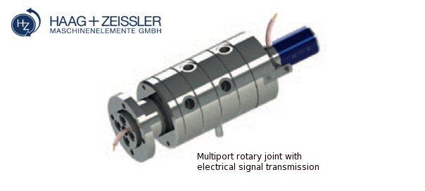 Multiport rotary joint with electrical signal transmission